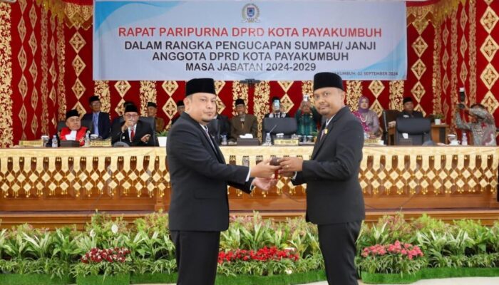 Sah! DPRD Payakumbuh Peride 2024-2029 Dilantik